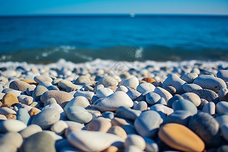 海岸上的鹅卵石图片