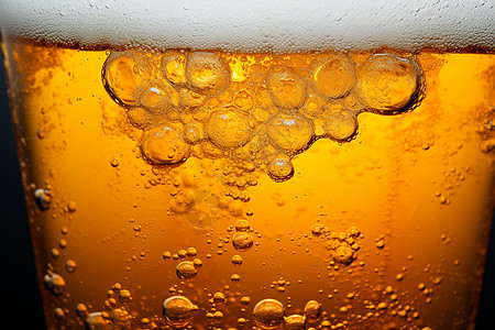 啤酒的气泡背景图片
