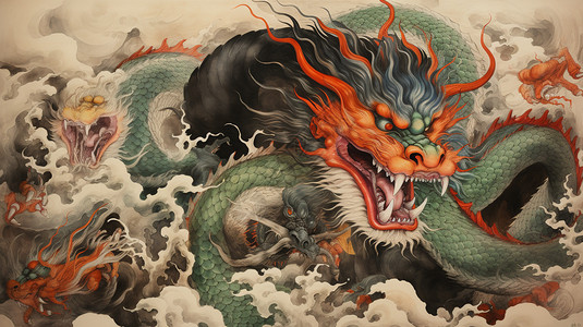 中古神兽的中国龙图片