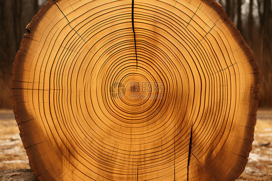 木材的圆环图片