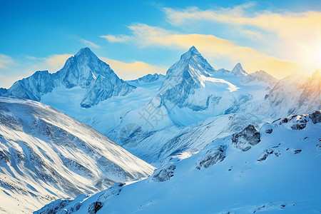 冰雪高山的冒险图片