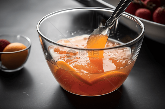 甜酸的西柚柑橘汁图片
