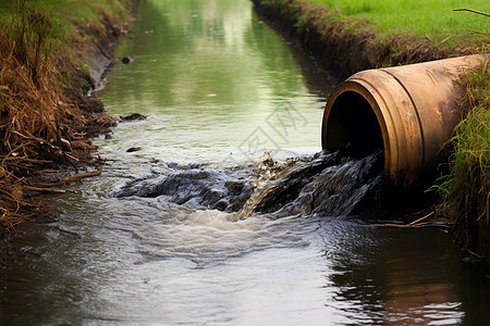 工业废水排放图片