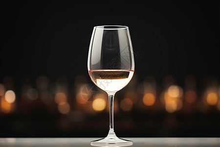 一杯白葡萄酒图片