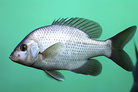 红眼白身的鱼儿高清图片
