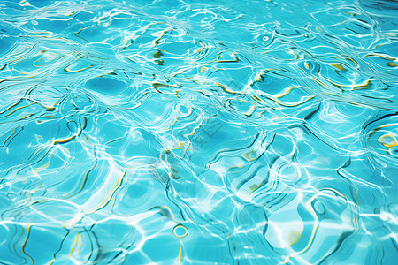 泳池中的波光粼粼图片