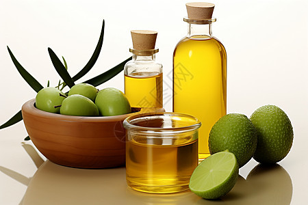 橄榄油护发背景图片