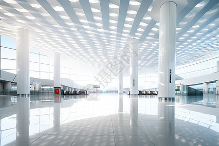 现代化的机场候机厅图片