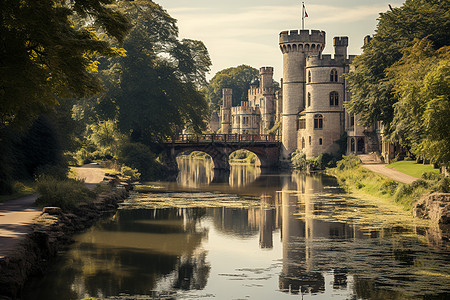 英国古堡建筑英国著名的威廉堡背景