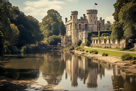 英国古堡建筑英国的古堡背景