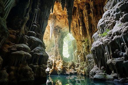 壮观的峡洞图片