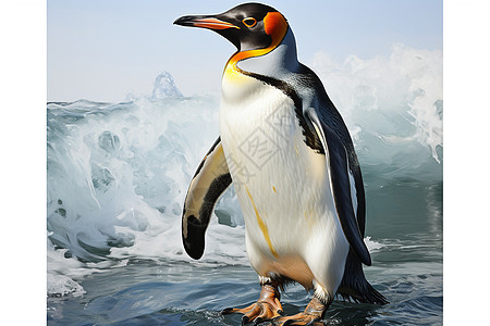 海边的动物企鹅图片