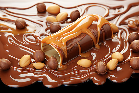 美味的美食巧克力背景图片