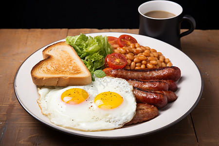 健康的英式早餐图片