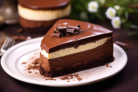 烘焙的巧克力蛋糕图片