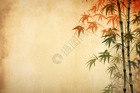 竹子的插画图片