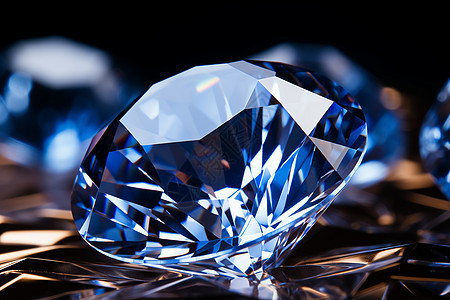 蓝色钻石的闪烁图片