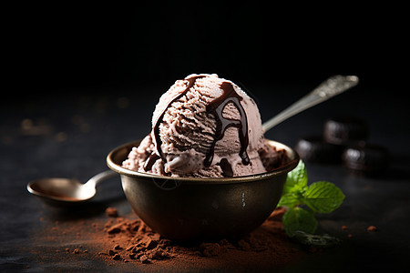 凉爽美味的冰淇淋图片