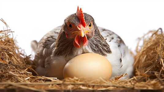 鸡和蛋母鸡鸡与蛋高清图片