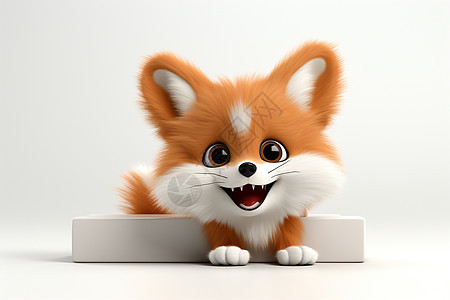 幼小的小狐狸背景图片