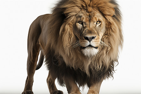 凶猛的野生狮王图片