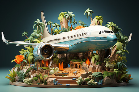 创建的飞机模型图片