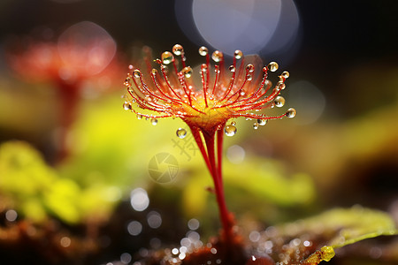 叶子水滴花瓣上的水珠背景