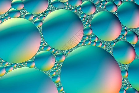 五彩斑斓的气泡创意背景图片