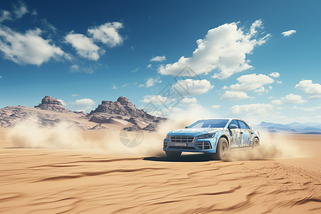 沙漠里的极速冒险图片