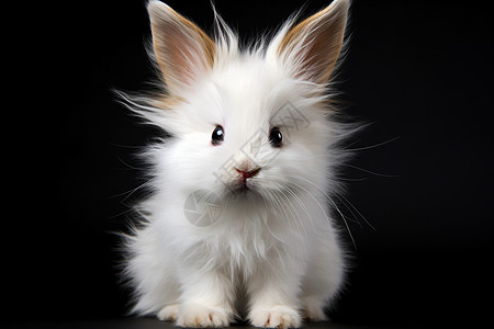 毛茸茸的小白兔图片