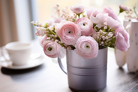 粉色柔美的鲜花图片