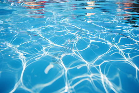 碧波荡漾的泳池图片