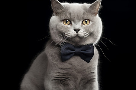 佩戴领带的猫图片