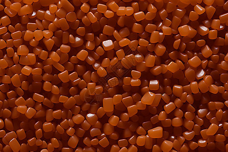 橘色的颗粒化工材料图片
