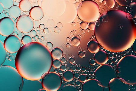 抽象的透明气泡图片