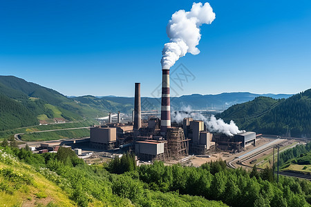 大型工业煤电厂图片