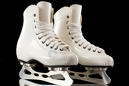 白色的滑冰鞋图片
