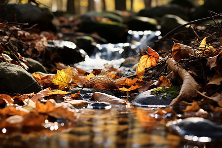 秋日的林溪图片