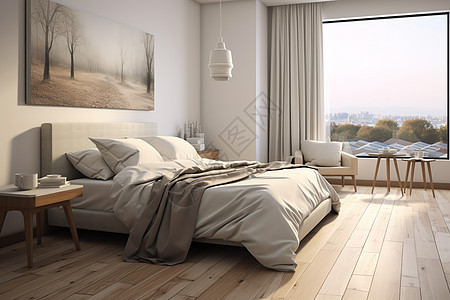 现代舒适的卧室图片