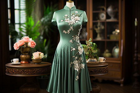 中国式的旗袍服装图片