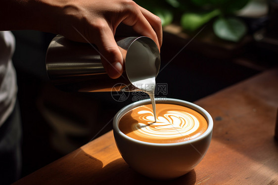 清晨的咖啡时光图片