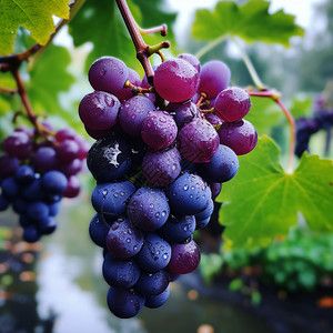 农业种植的新鲜葡萄图片