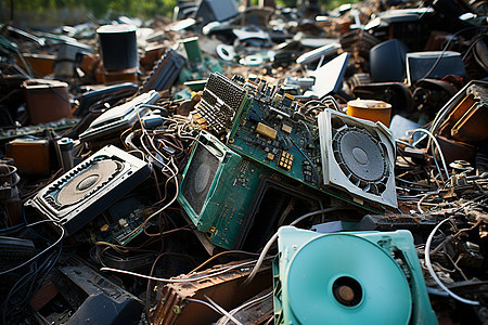 废弃的电子产品图片