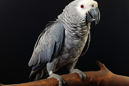 灰色羽毛的鹦鹉图片