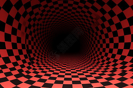 黑红格子隧道图片