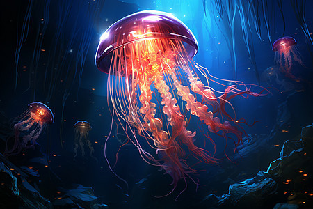 神秘的水母世界图片