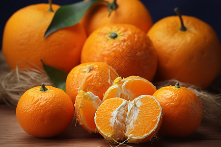 自然成熟的橘子图片
