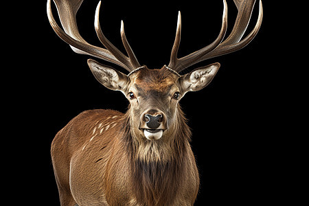 棕色的野生鹿图片