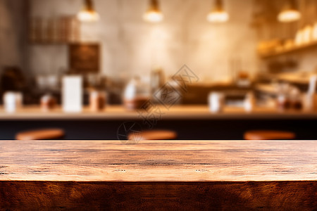 长木桌的特写背景图片
