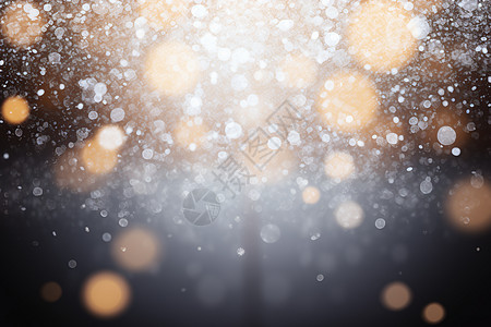 雪花飞舞冬日里的璀璨之光设计图片